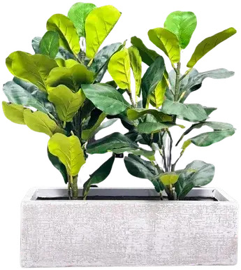 Light gray planter