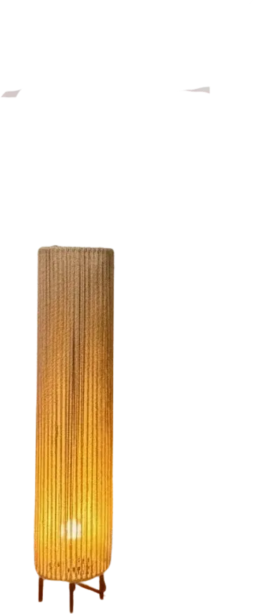 Jute floor lamp