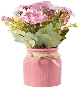 Roses and daisies in a vase