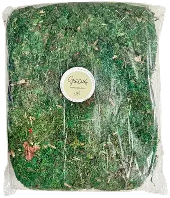 Loose green moss
