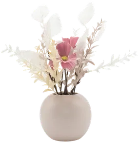 Dried flowers in a vase