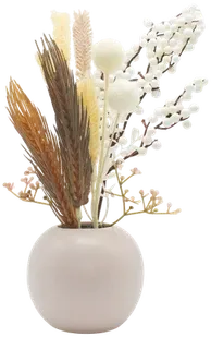 Dried stems in a vase