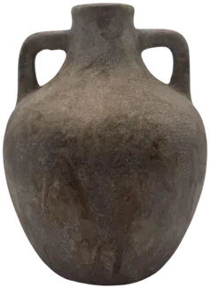 Gray two-handled vase