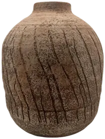Raku-style ceramic vessel