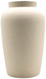 Beige ceramic vase
