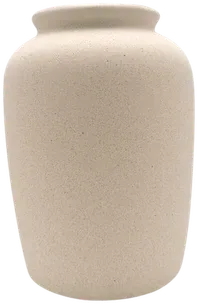 Beige ceramic vase