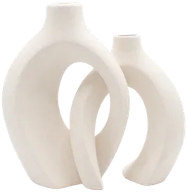 Open-center horseshoe vase set