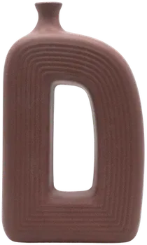 Canteen-shaped vase