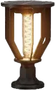 Black Hel-259 solar lamp