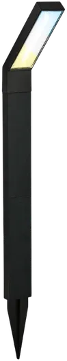 Black solar stake light