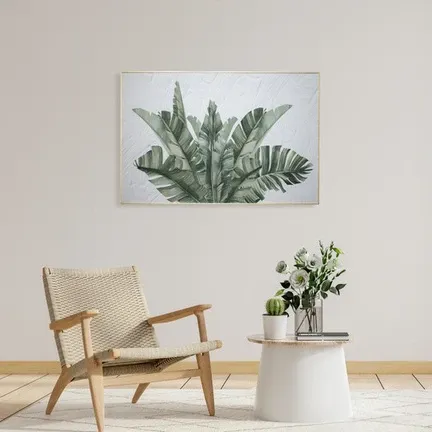 Palm leaf wall art