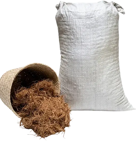 Sack of coconut fiber