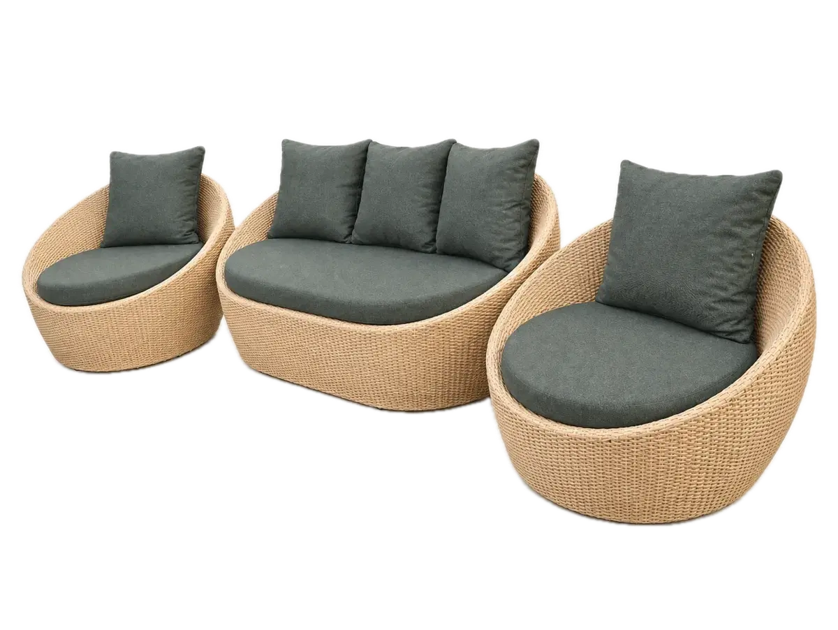 Savia Round Armchair — Woven collection