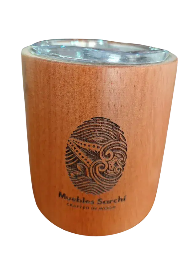 Sarchí Wooden Tumbler — Wooden gifts & souvenirs