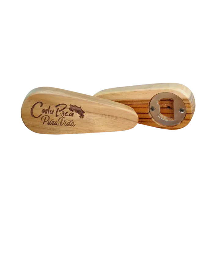 Pura Vida Wooden Bottle Opener — Wooden gifts & souvenirs