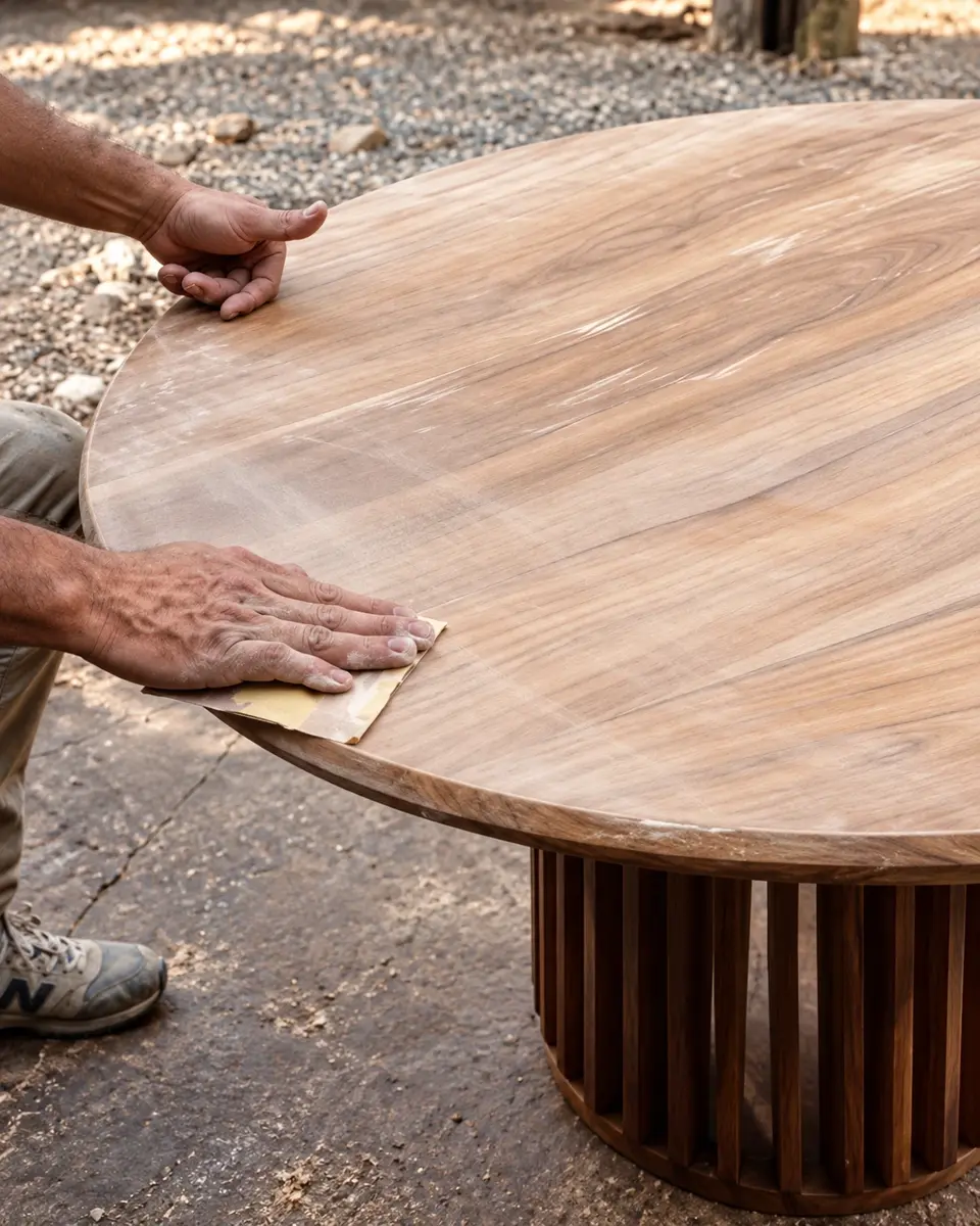 Hands that know the material.